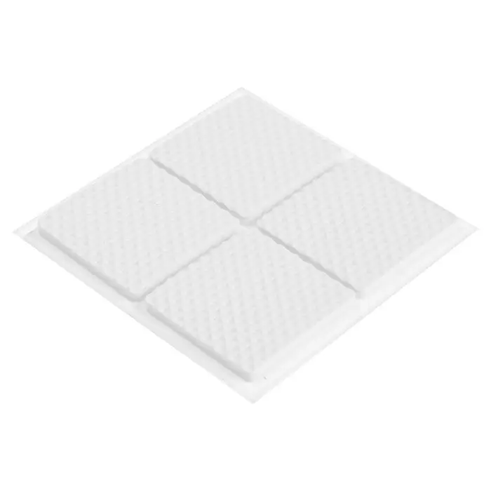 Набор накладок мебельных, полимерных, 28 шт., 2.5&times;2.5; d=2.5; 3.8&times;3.8, белый