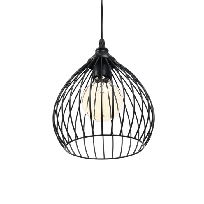 Люстра "Арландо" 3хЕ27 40Вт черный 60х20х20-200см