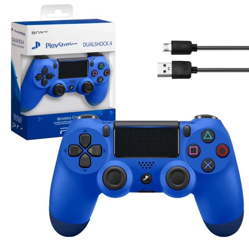 Джойстик PS4 DualShock беспроводной A синий