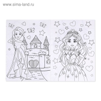 Раскраска для девочек &laquo;Принцессы&raquo;, 16 стр, А4