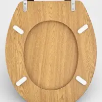 Сиденье для унитаза, 45&times;36&times;5 см, натуральное дерево