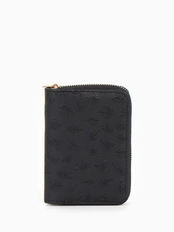 Кошелек жен 07-01-01 Июнь2526, 13*2*9 см, 2 отд+отд/молн, д/карт,черный