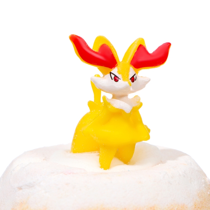 Бомбочка для ванны детская с игрушкой оранжевая 100 г