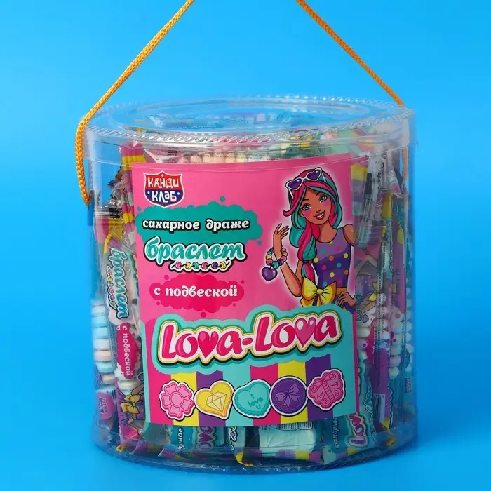Сахарное драже " Lova-Lova браслет c подвеской", 12 г