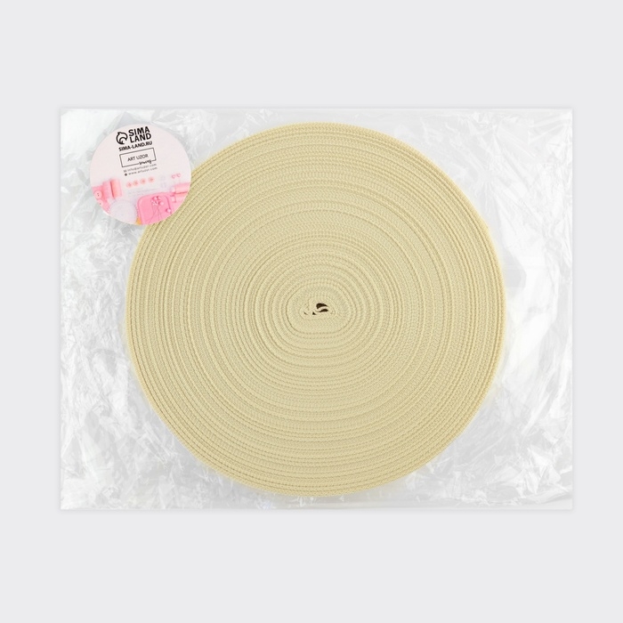 Стропа ременная, 25 мм, 50 &plusmn; 1 м, плотность 10,2 гр/м, цвет бежевый №22