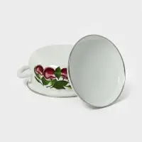 Кастр.сфер. 2л (белая)Вишневый сад