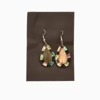 Серьги "Капельки" ракушка 5,5х2 см