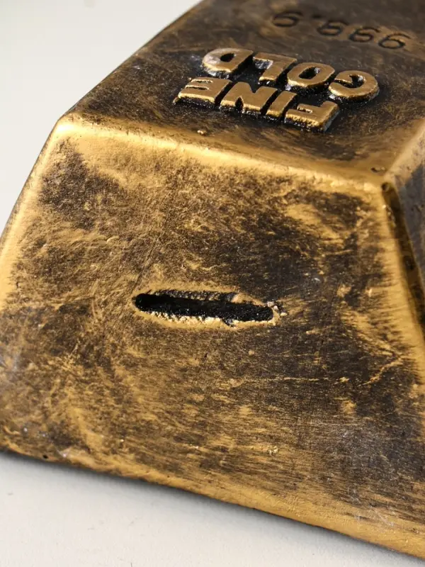 Копилка "Золотой слиток" 16,5х11,5х8 см