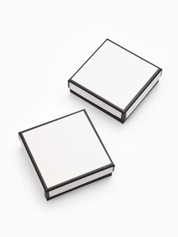 Коробочка подарочная под набор "Стиль", 9*9 см, цвет чёрно-белый