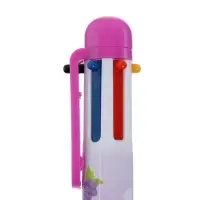 Ручка шариковая многоцветная Calligrata, автоматическая, 6 цветов, с рисунком, МИКС