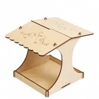 Кормушка для птиц хдф  х  х  см, Разобранная, "Синичник" "Greengo"