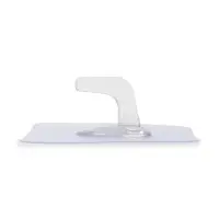 Крючок с клейкой поверхностью ТУНДРА, прозрачный, набор 4 шт.