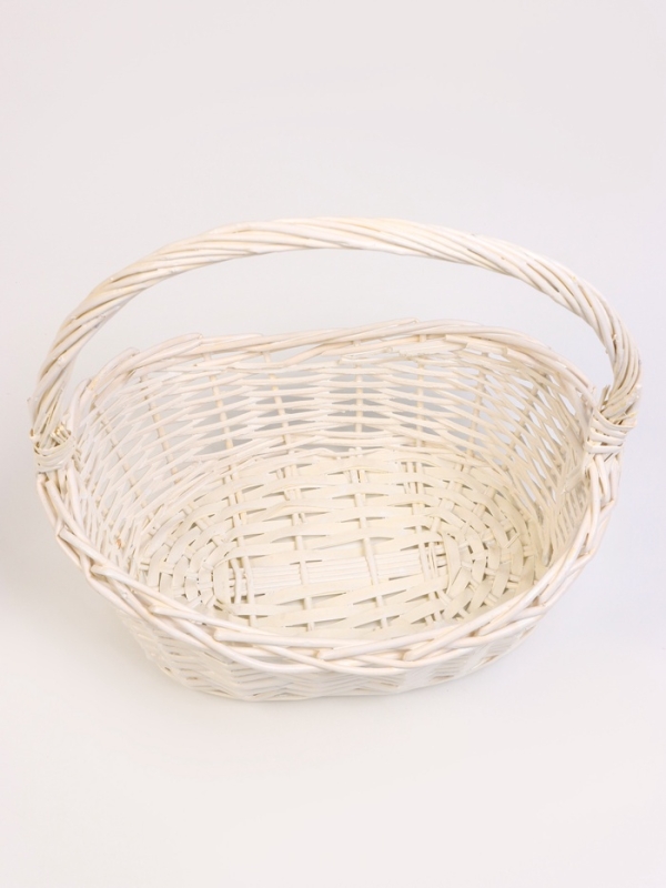 Набор 4 шт корзин плетеных 49х37х18 43х32х16 37х26х15 31х20х13 см ПЛЕТ ручка h=_ см серый