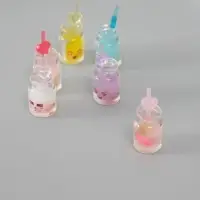 Подвеска для творчества акрил "Коктейль. Эмоции" светится в темноте МИКС 3,5х1,5х1,5 см