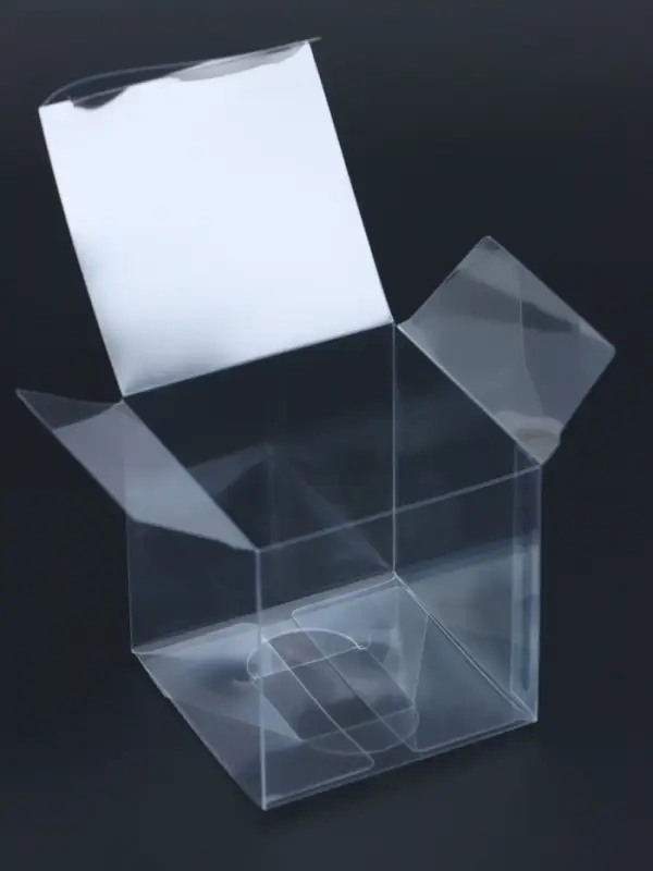 Складная прозрачная коробка из PVC, для упаковки подарков, 7&times;7&times;7 см