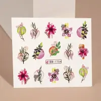 Слайдеры для ногтей &laquo;Японская сакура&raquo;, разноцветные