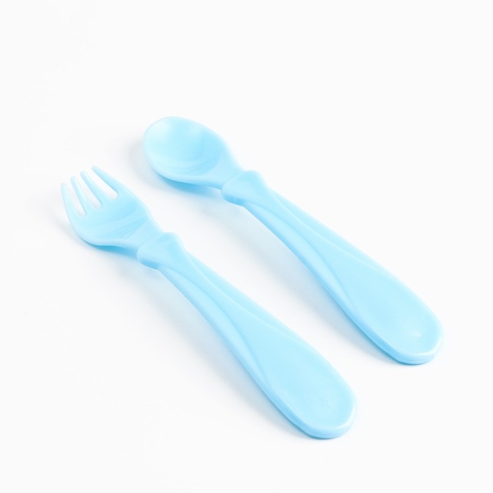 Набор детской посуды &laquo;Джентельмен&raquo;, тарелка на присоске 250мл, вилка, ложка