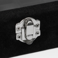 Подставка для украшений &laquo;Шкатулка&raquo;, 8 полос, 9 ячеек, 20&times;15&times;4,5, цвет чёрный