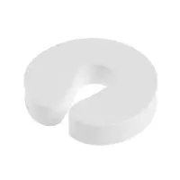 Ограничитель-стоппер для двери ТУНДРА, d=9.8 см, цвет белый, 4 шт