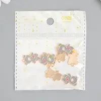 Металлический элемент, декоративная подвеска &laquo;Арт Узор. Мишка с сердцем&raquo;, эмаль, 1.7&times;1.3 см, МИКС