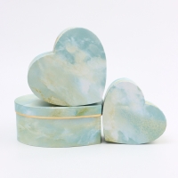 Набор коробок 3 в 1 сердца 22 х 20 х 9;  18.5 х 17 х 7.5; 1 6 х 14 х 6 см