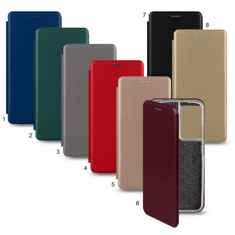 Чехол-книжка Samsung S21 Ultra цвета в ассортименте