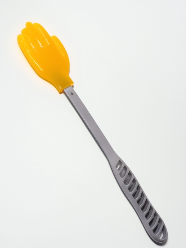 Массажёр пласт/силикон универс 32,5*6*1,5см сер/оранж ОТ