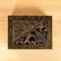 Шкатулка "Завитки" 24х18х9 см, МДФ