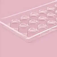 Форма для шоколада и конфет &laquo;Сердца&raquo;, 18 ячеек, 22&times;11 см, прозрачная