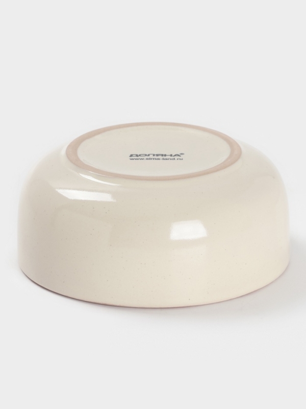 Салатник Доляна "Альпийский крем" 15см, 15х6,5, цвет белый