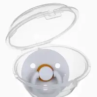 Соска - пустышка классическая, латекс, цв.серый, в контейнере, от 0 мес., M&B