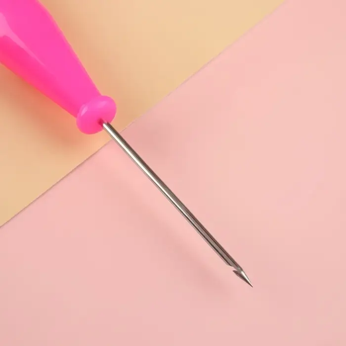 Шило швейное, с крючком, 13&times;2 см, МИКС