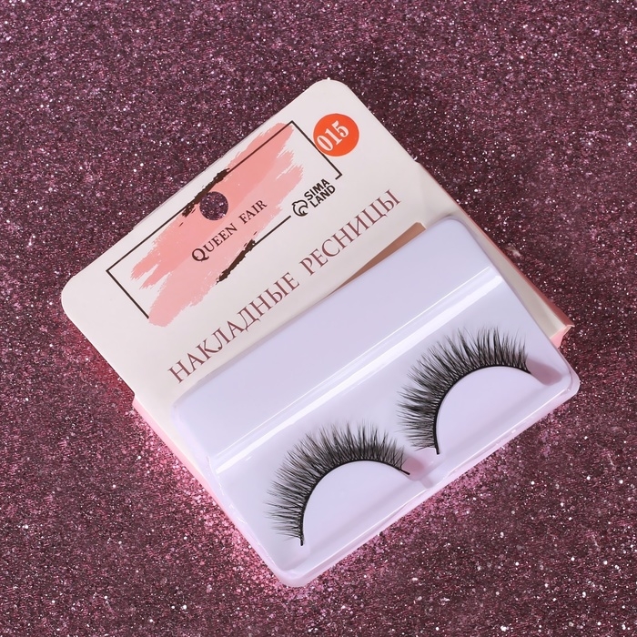 Ресницы накладные &laquo;Взгляд&raquo;, 11 мм, без клея, цвет чёрный