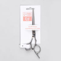 Ножницы парикмахерские с упором, лезвие &mdash; 6 см, цвет серебристый