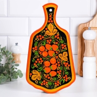 Доска разделочная &laquo;Ягодка&raquo;, микс, хохлома
