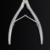 Кусачки маникюрные для кутикулы &laquo;Premium satin&raquo;, матовые, двойная пружина, 12 см, длина лезвия - 6 мм, цвет серебристый