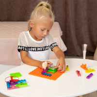 Конструктор блочный-электронный &laquo;В мире электроники&raquo;, 59 схем, 19 деталей