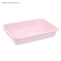 Туалет средний с сеткой 36 х 26 х 6,5 см, розовый