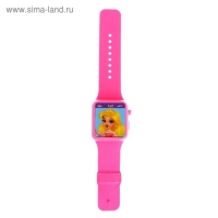 Музыкальные часики &laquo;Чудесная принцесса&raquo;, детские, звук, свет, цвет розовый