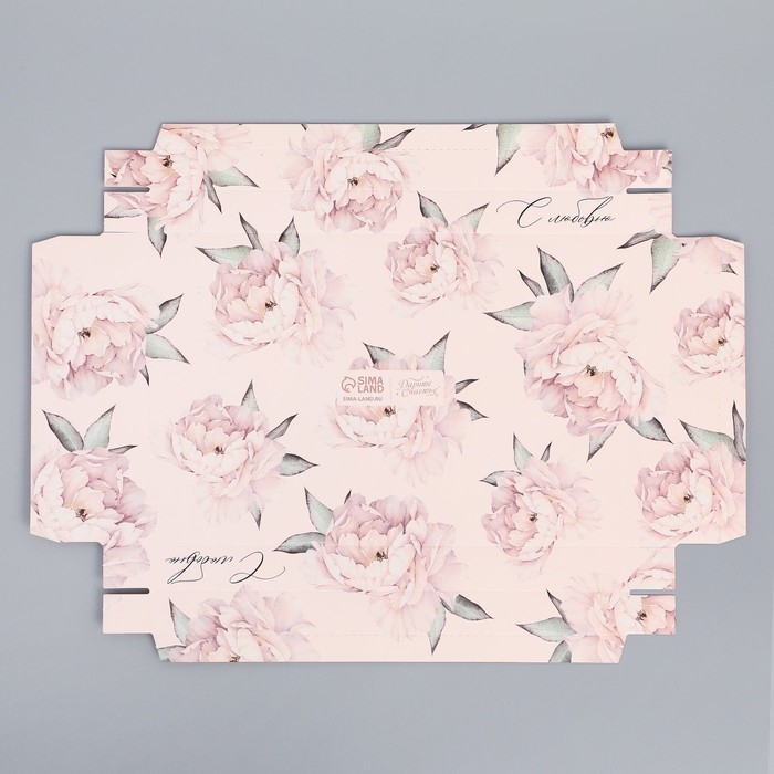 Коробка кондитерская для муссовых пирожных &laquo;С любовью&raquo;, 27 х 17.8 х 6.5 см