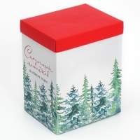 Новый год. Коробка подарочная новогодняя складная с 3D эффектом &laquo;Сказочных моментов&raquo;, 18 х 14 х 23 см, Новый год