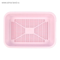 Туалет средний с сеткой 36 х 26 х 6,5 см, розовый