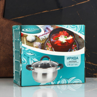 Кастрюля &laquo;Ирида&raquo;, 1.9 л, d=16 см, капсульное дно, индукция