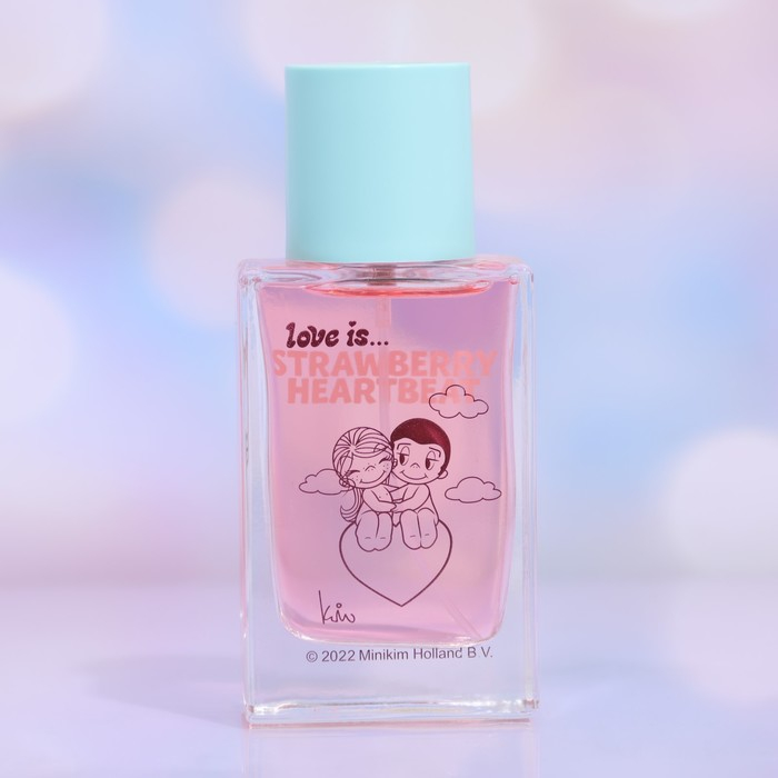 Туалетная вода с феромонами Love is strawberry heartbeat, 50 мл