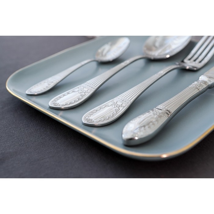 Вилка столовая &laquo;Беркли&raquo;, h=20,6 см, толщина 3 мм, цвет серебряный