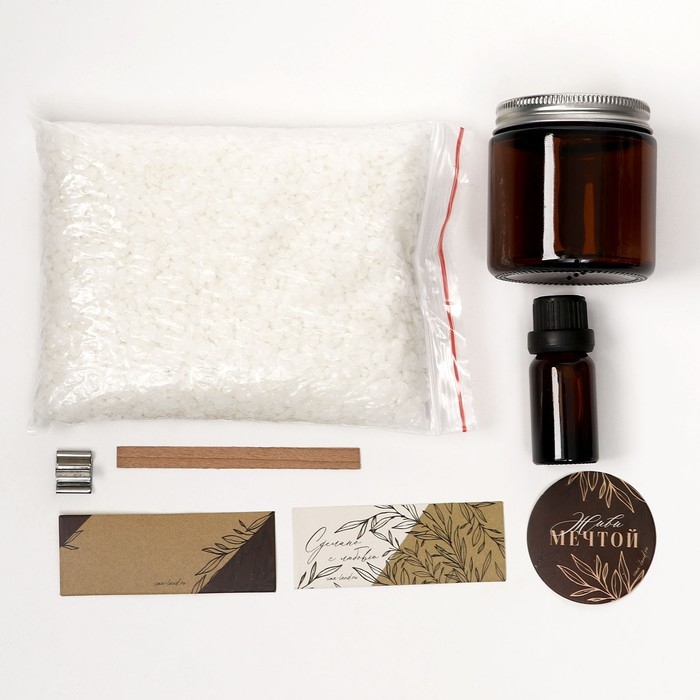 Свеча своими руками. Создание свечи «Sandalwood», набор для творчества Свеча своими руками. Создание свечи «Sandalwood», набор для творчества