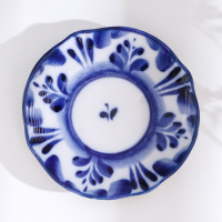 Блюдце &laquo;Силуэт&raquo;, 9х9х1 см, гжель