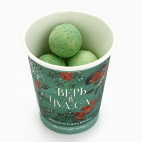 Подарочный набор косметики новогодний &laquo;Верь в чудеса!&raquo;, бомбочки для ванны, 6 х 20 г, аромат яблочного фреша, Новый Год