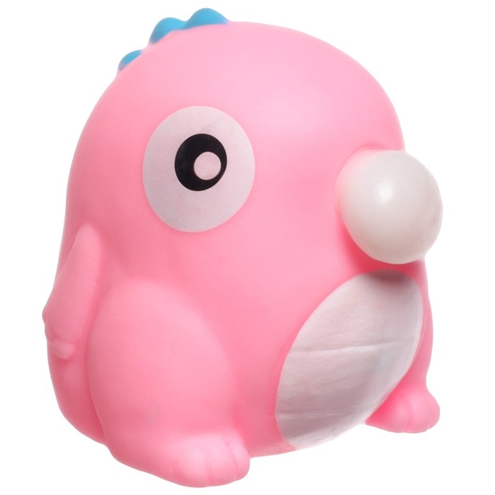 Резиновая игрушка для ванны &laquo;Дракончик с пузырем&raquo;, 5x5 см, цвет МИКС, Крошка Я