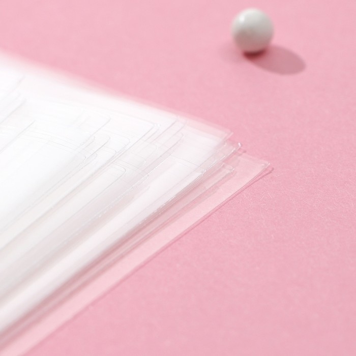 Набор пакетиков для упаковки леденцов, 100 шт, 12,5&times;17 см, цвет прозрачный